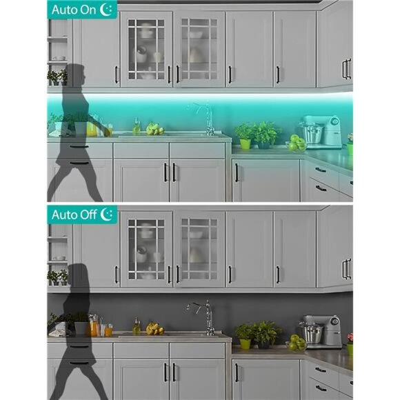 Motion Sensor Lights Indoor Under Bed Lights, Plug-in RGB Motion Sensor Led - Picture 6 of 7